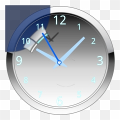 Glossy Blue Clock Png Svg Clip Art For Web - Download Solid