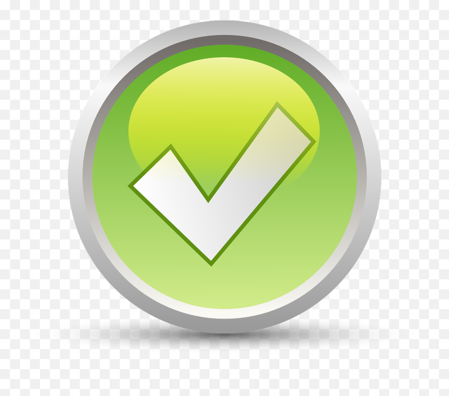Accept Yes Checkmark - Check Mark Button Png,Check Mark Symbol Png