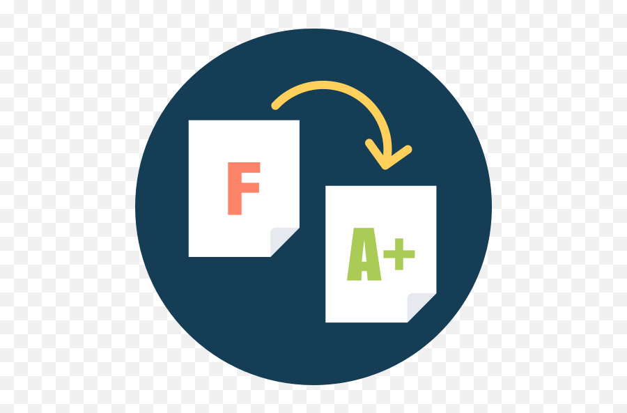 Tutor Helps Improve Grade Icon - F To A Grade Png,Grade Png