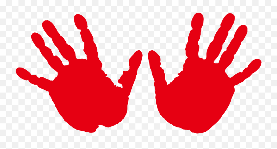 Palm Red Silhouette Vector Image Png - Vector Palm Hands Png,Hand Palm Png