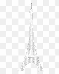 Fileeiffel Tower Calligramsvg - Wikimedia Commons Calligram Of An Tower png