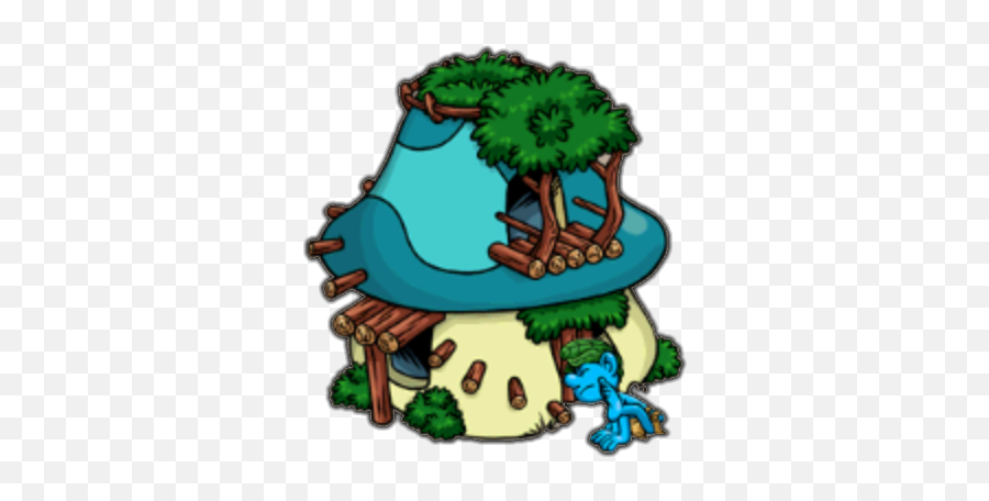 Download Hd Smurfs Clipart Smurf Village - Smurfs Village Wild Smurf Smurfs Village Png,Smurf Png