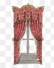 Download Curtains Clipart Gingerbread House Window - png