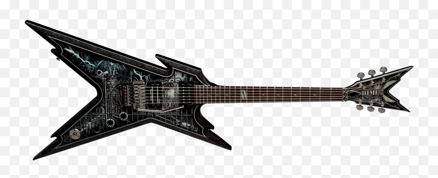 Razorback - Cemetery Gates Wcase Dean Guitars Dean Razorback Cemetery Gates Png,Guitar Silhouette Png