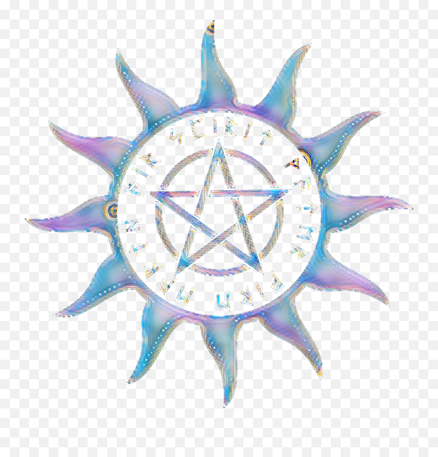 Sticker Pentagram Pentacle Sun Png - Pagan Symbol For Summoning,Pentagram Transparent