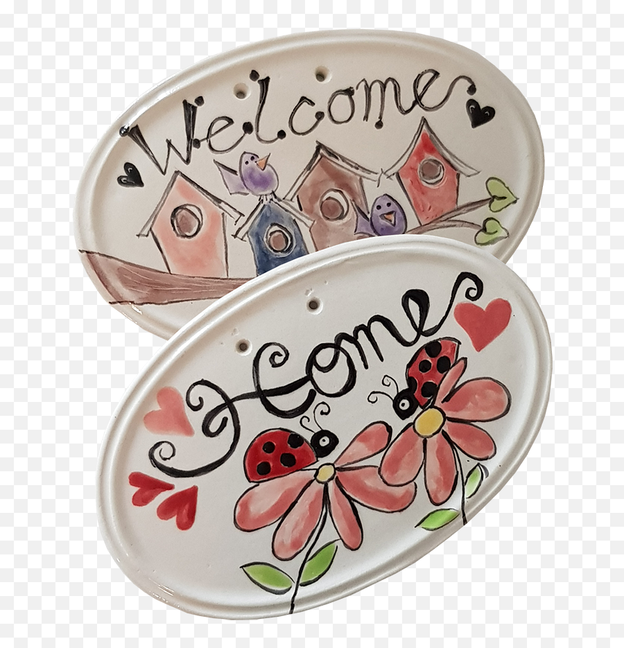 Welcome Home Plate Hiša Keramike - Wall Clock Png,Home Plate Png
