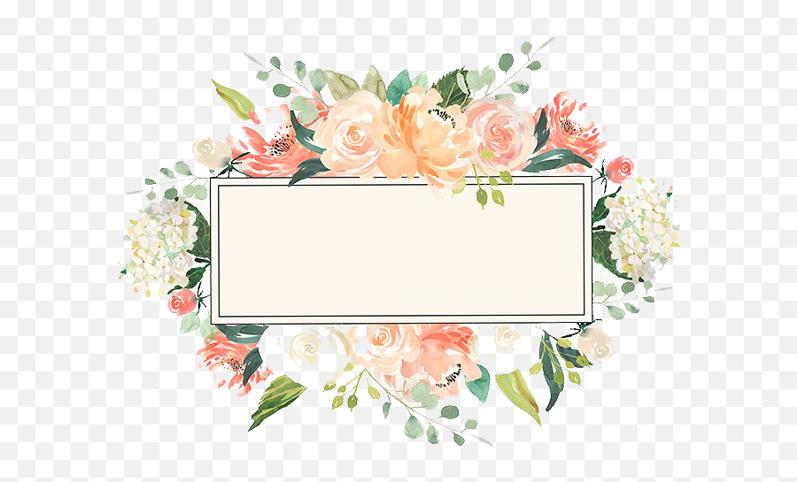 Flower Frame PNGs for Free Download