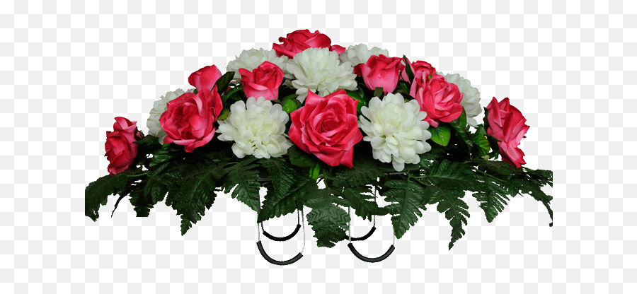 Beauty Rose And White Mums Png Funeral Flowers