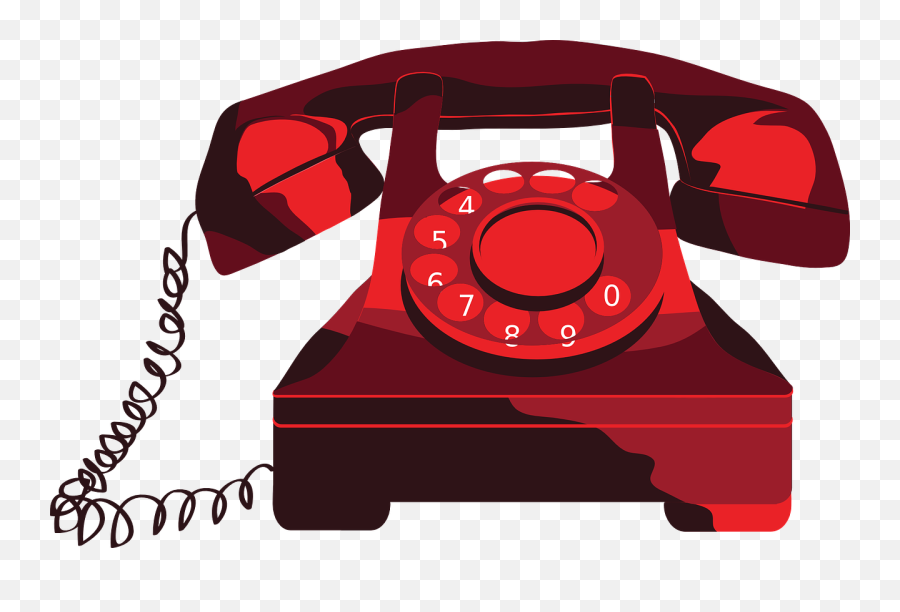 Donate By Phone Red Clipart Png - Transparent Background Telephone Clipart,Phone Clipart Png