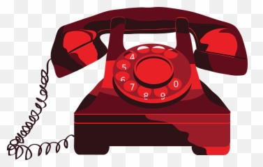 Donate By Phone Red Clipart Png - Transparent Background Telephone