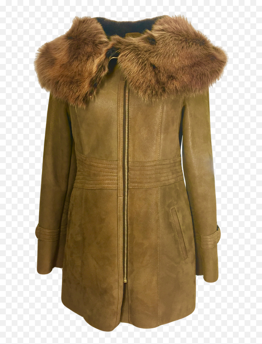 Fur Lined Leather Jacket Transparent - Fur Clothing Png,Leather Jacket Png