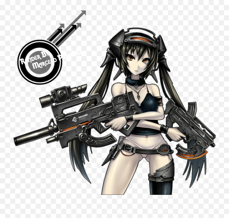 Download Anime Girls And Guns Hd Png - Uokplrs De Mujeres Anime Con Armas,Anime Girls Transparent