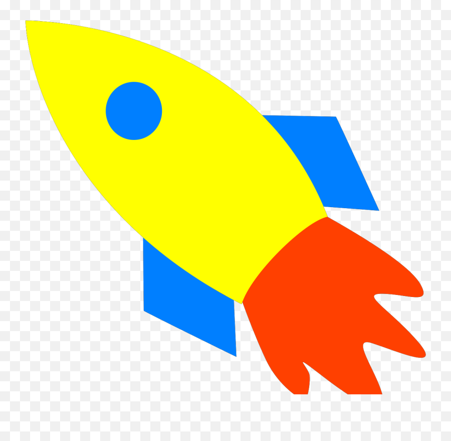 Rocket Ship Yellow Svg Vector Clip Art - Cartoon Rocket Ship Yellow Png,Rocket Ship Transparent