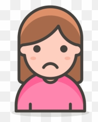 Woman Frowning Emoji Clipart Free Download Transparent Png - Transparent Background Doctor Emoji,Frown Png