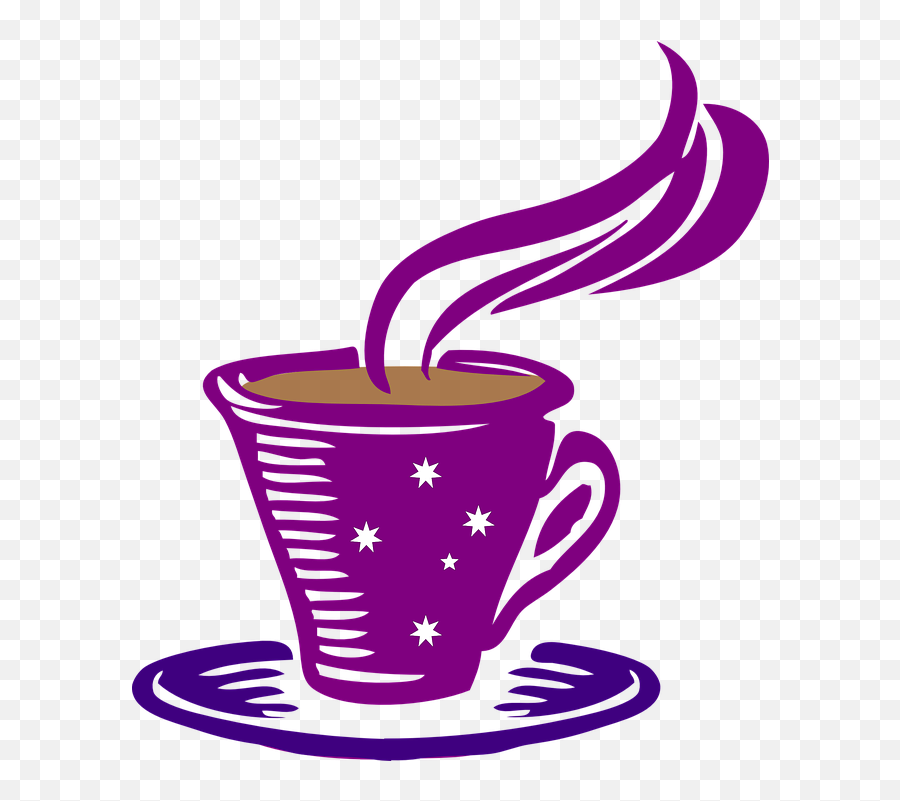 Coffee Mug Cup - Coffee Cup Purple Clipart Png,Coffee Mug Png
