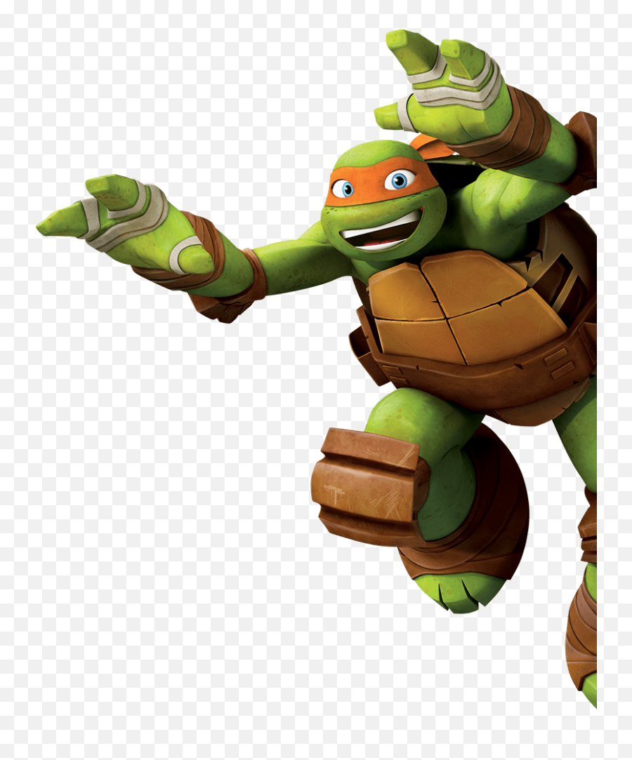 Kid Ninja Turtles - Cartoon Png,Michelangelo Png