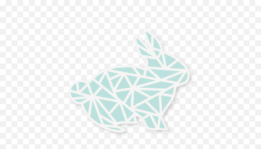 Geometric Easter Bunny Svg Cut Files Scrapbook File - Domestic Rabbit Png,Easter Bunny Ears Png