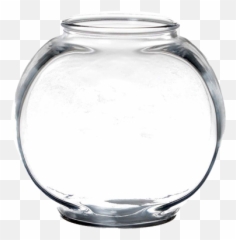 Anchor Hocking Drum Style Fish Bowl - 1 Gallon Bowl Only Glass Bottle Png,Fish Bowl Png