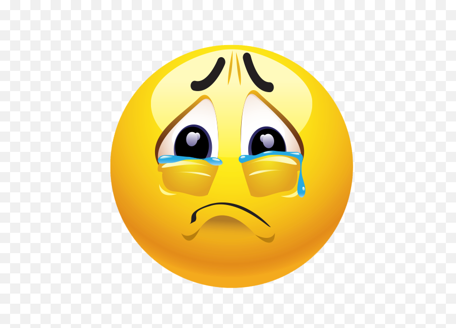 Sad Clipart Png - Crying Face Clipart,Sad Face Emoji Transparent