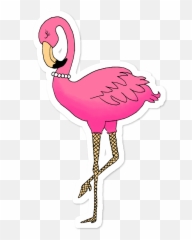 Hd Png Flamingo Sticker Transparent - Flamingo Stickers Png,Flamingo Png