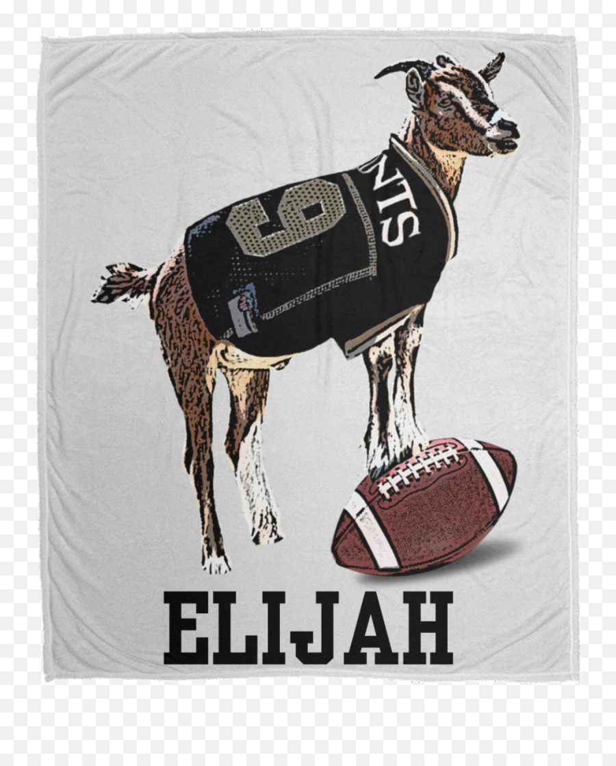 Personalized Drew Brees Goat Velveteen Micro Fleece Blanket - Large 50x60 For American Football Png,Drew Brees Png