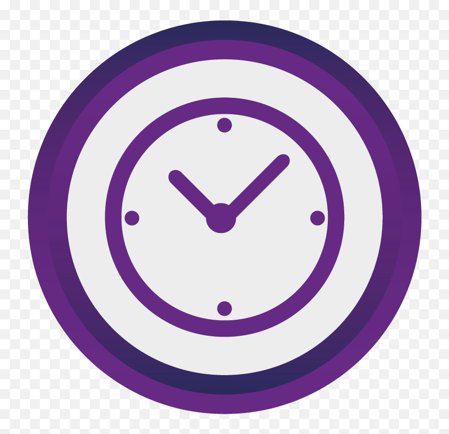 Download Purple Clock Icon - Reduce Time Icon Full Size Pastel Blue Clock Icon Png,Time Icon Png