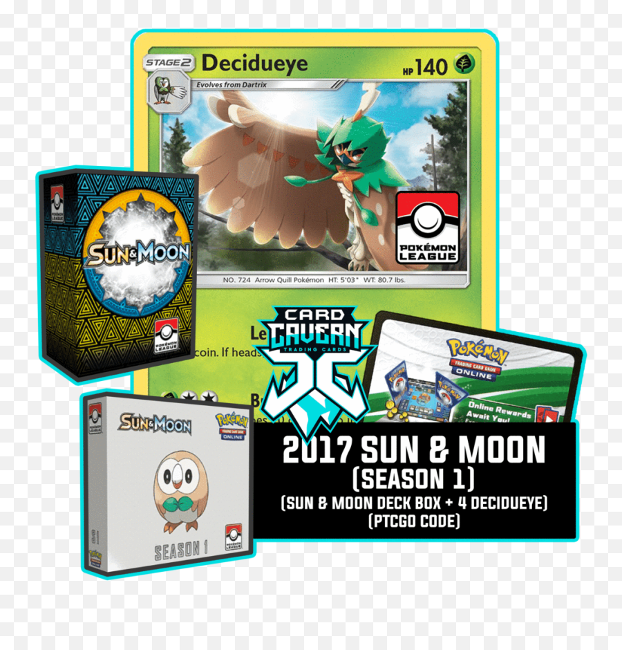 2017 Sun U0026 Moon Season 1 Ptcgo Code - Battle League Charizard Reshiram Deck Png,Decidueye Png