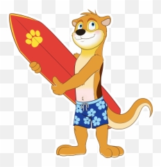 Luther Lutharie With Surfboard By Lutharieotterdreamer - Surfing png