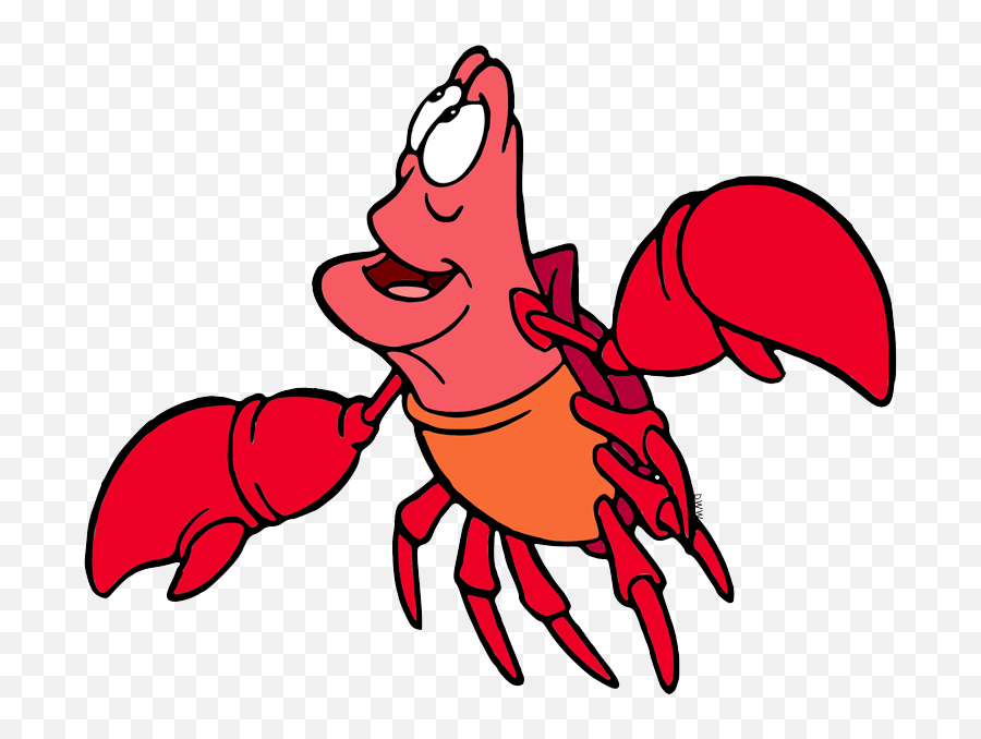 Curious Sebastian Transparent Cartoon - Sebastian Lobster Little Mermaid Png,Sebastian Png