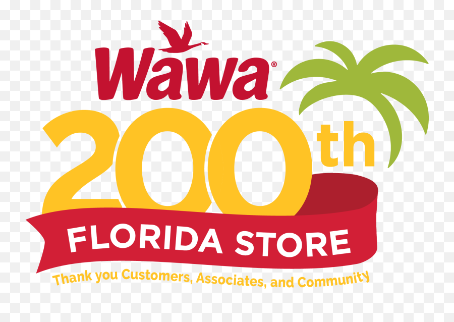 Wawas 200th Florida Store - Graphic Design Png,Wawa Logo