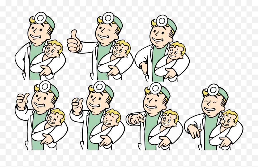 Fallout Vault Boy Baby - Social Group Png,Vault Boy Transparent