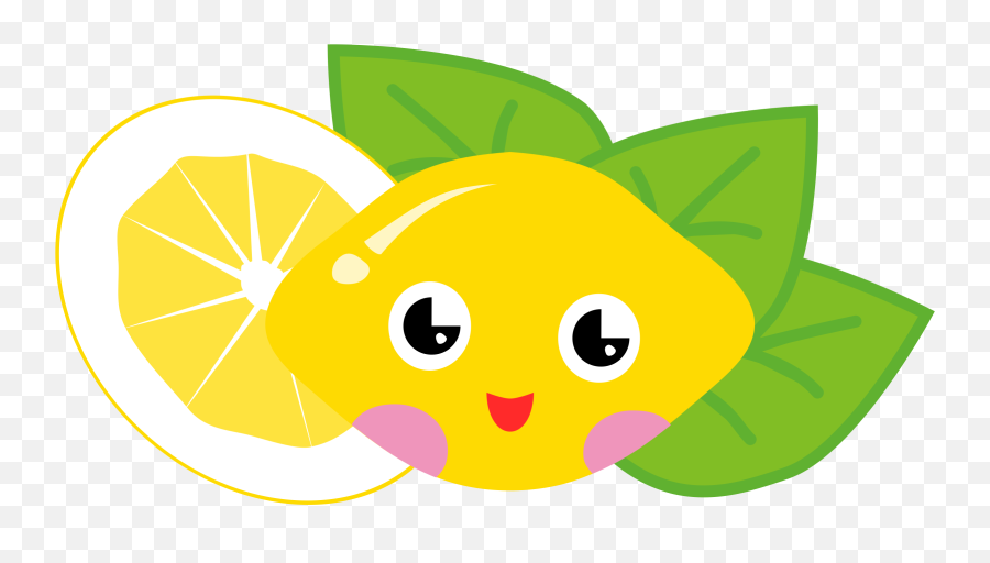 Download Hd Lemon And Lime Source - Cartoon Lemons Lemon Cute Png,Lime Slice Png