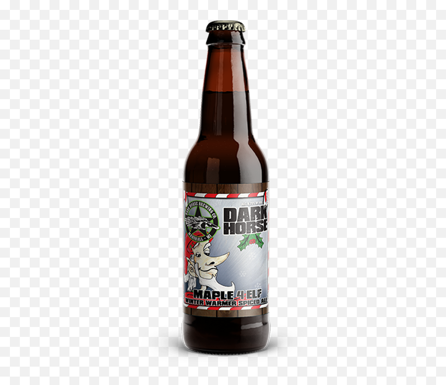 4 Elf Winter Warmer Ale U2014 Dark Horse Brewing Co - Dark Horse Raspberry Ale Png,Beer Bottles Png