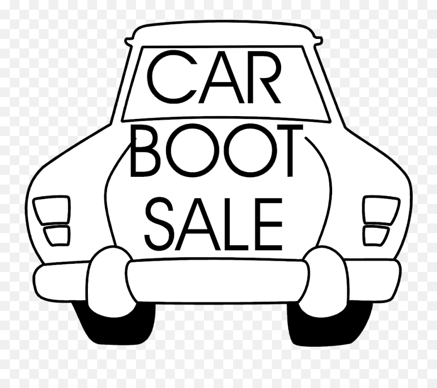 Car Boot Sale Clip Art - Car Boot Sale Icon Black And White Png,Icon Car For Sale