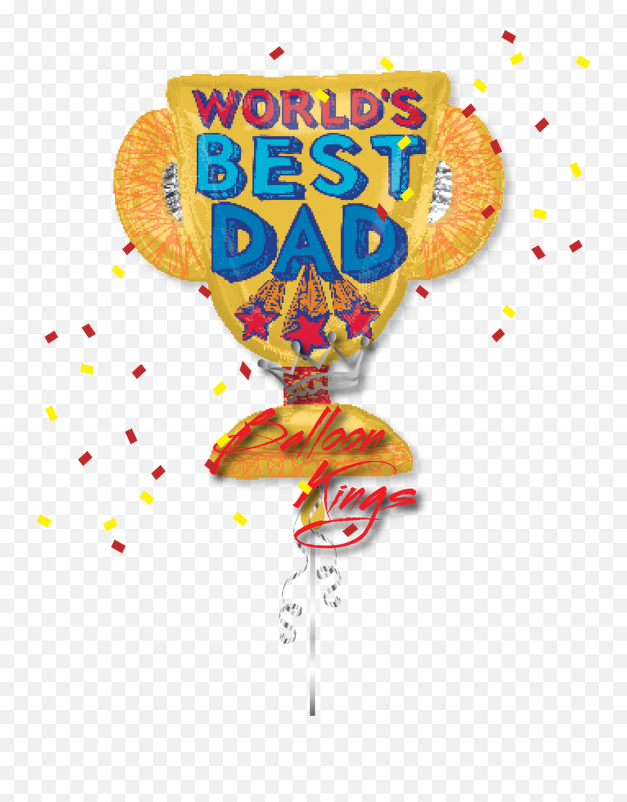 Happy Fathers Day Trophy - Worlds Best Dad Png,Happy Father's Day Png