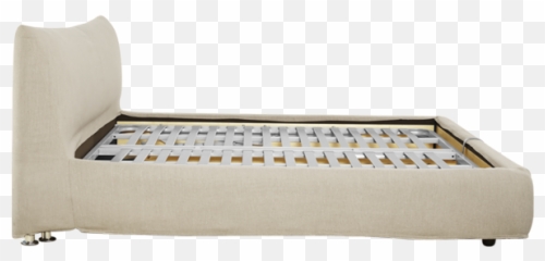 Craft Fabric King Size Bed With Storage In Beige Script Online - Bed Side View Png,Bed Transparent Background