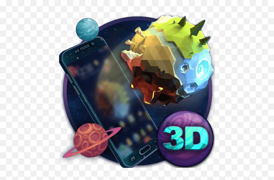 Earth Element 3d Theme Apk 119 - Download Free Apk From Apksum Low Poly Png,Planet Icon Set
