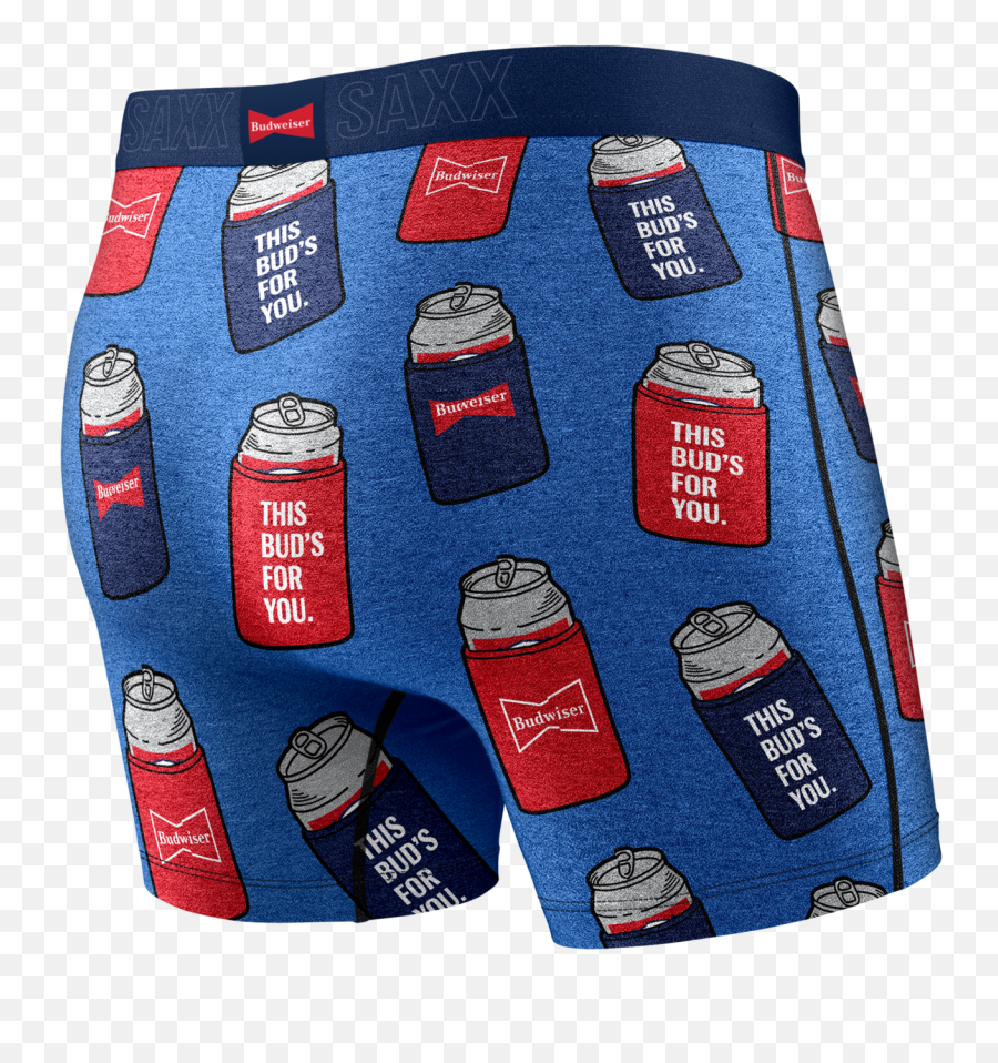 Vibe Boxer Brief - Blue Bud Koozies U2013 Saxx Underwear Saxx Budweiser Png,Bud Light Icon