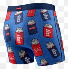 Vibe Boxer Brief - Blue Bud Koozies U2013 Saxx Underwear Saxx Budweiser Png,Bud Light Icon