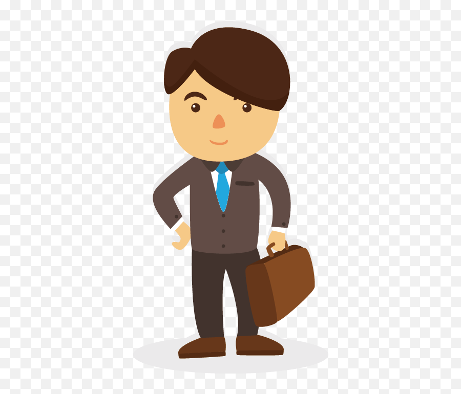 Business Illustration - Cartoon Man Png Download 381689 Man Illustratie,Man With Briefcase Icon