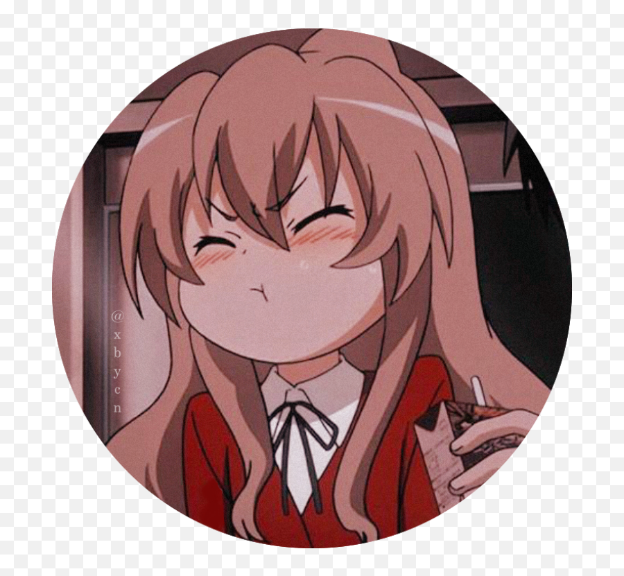 Freetoedit Anime Animegirl 346452257058211 By Spikybonez - Taiga Aisaka Sticker Png,Anime Icon Tumblr