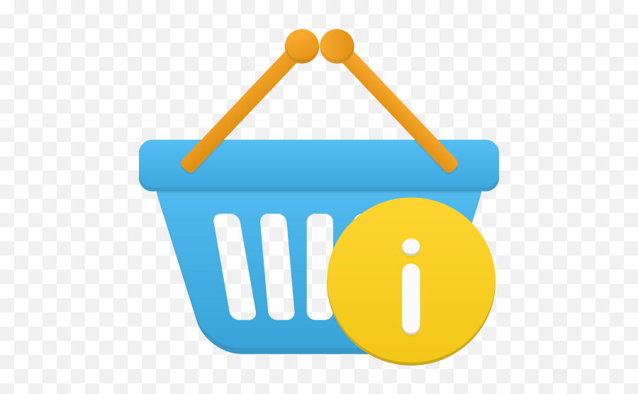 Shopping Basket Info Icon Flatastic 11 Iconset Custom - Add To Basket Icon Png,Blue Info Icon