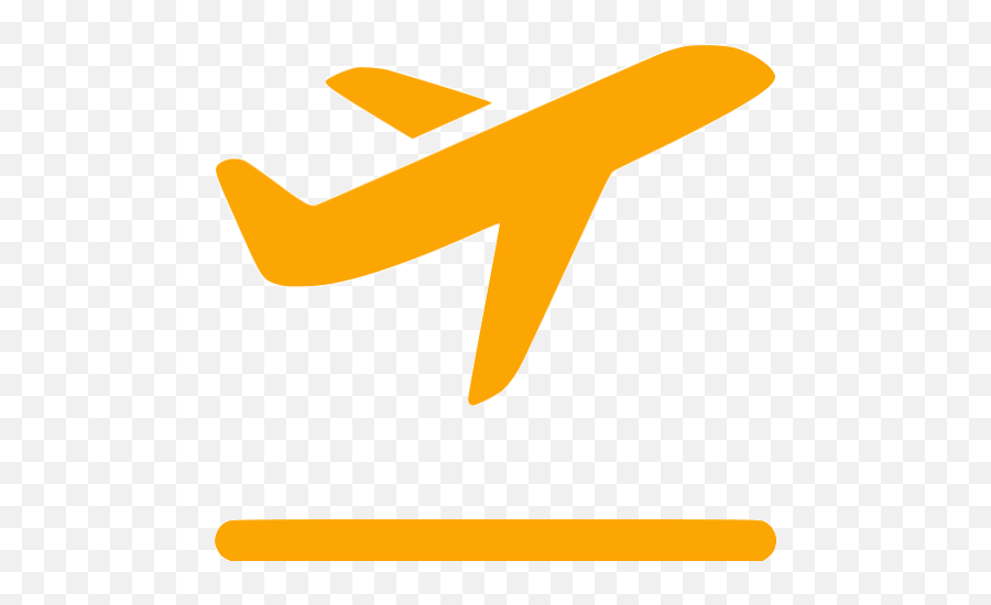 Orange Airplane Takeoff Icon - Free Orange Airplane Icons Airplane Icon Orange Png,Airplan Icon