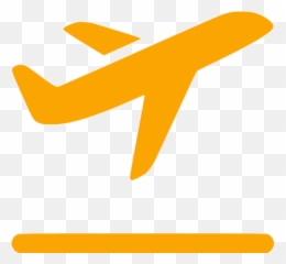 Orange Airplane Takeoff Icon - Free orange icons Airplane Icon png