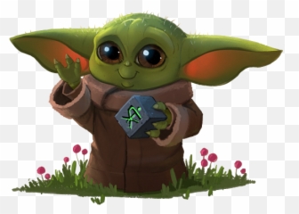 Baby Yoda Yoga Mat - Clip Art Transparent Png