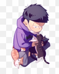 Ichimatsu Cat And Osomatsu San Anime 1561377 - Cat png