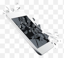 Download Hd Ftestickers Cellphone Screen Cracked Broken - Mobile Phone Png