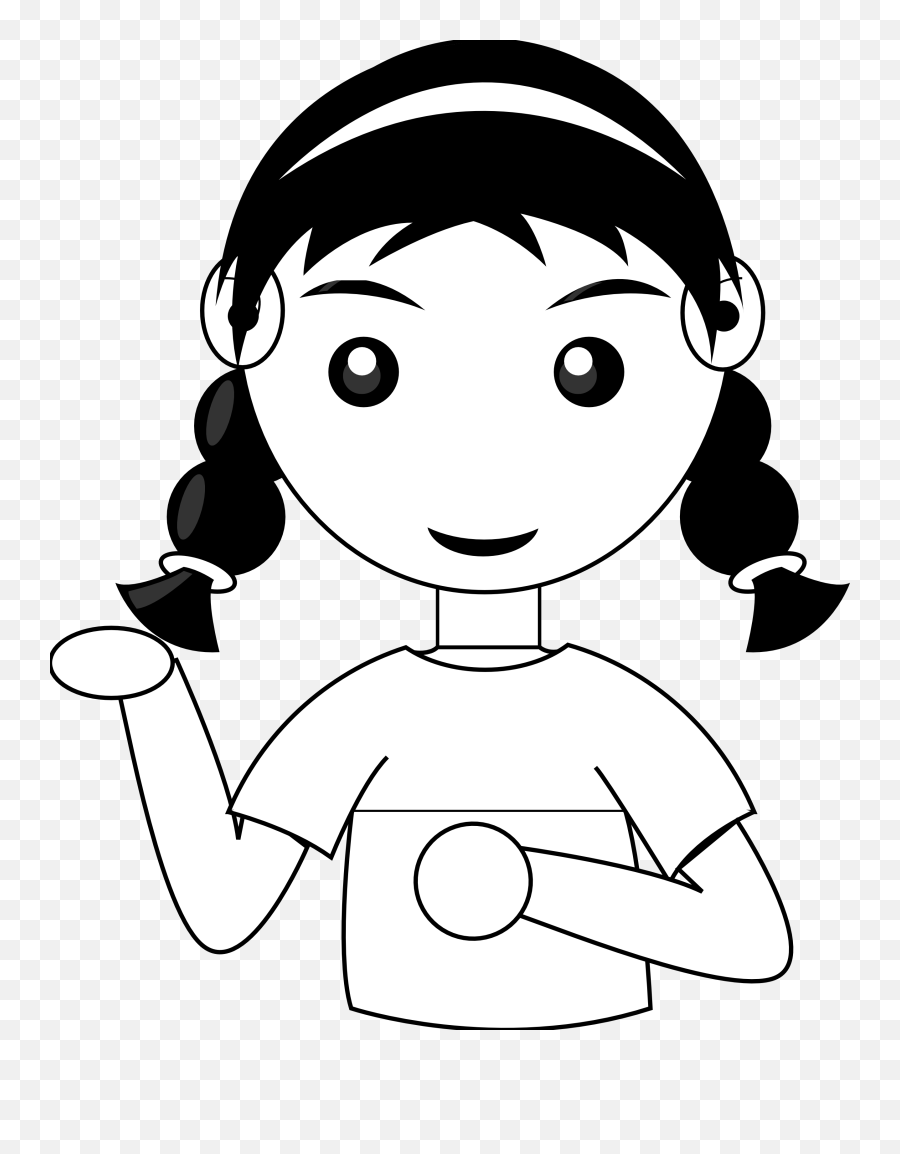 Library Of Boy Girl Face Vector Black And White Girl Kid Clipart Black And White Png Free Transparent Png Images Pngaaa Com