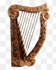 Golden Harp Free Png Play - Antique,Harp Png