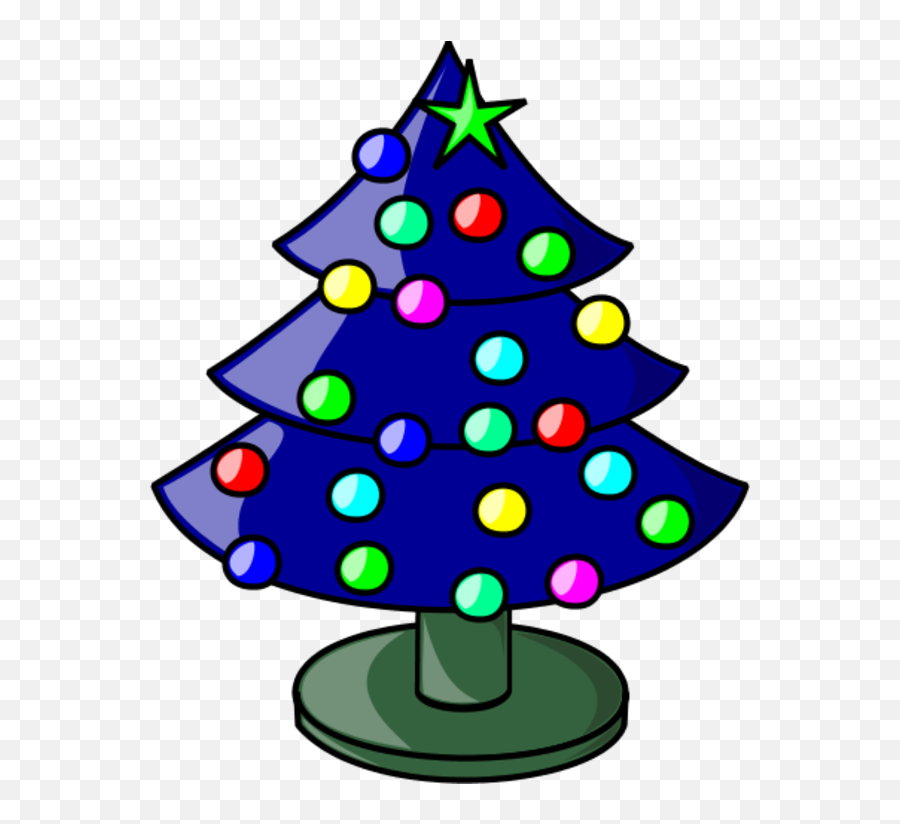 Christmas Tree Vector Clip Art - Transparent Background X Mas Tree Clipart Png,Christmas Tree Transparent Background